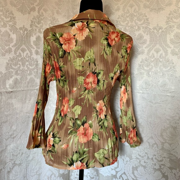 Allison Taylor Ladies Pleated Crepe Blouse - Picture 3 of 9